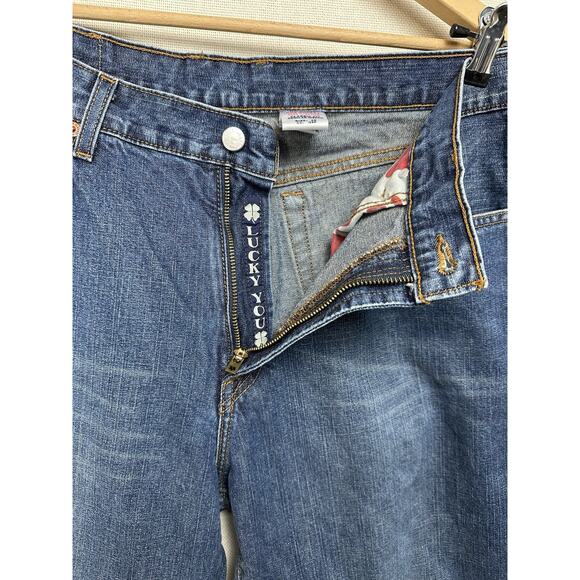 Lucky Brand Jeans Mens 36 Classic Fit Dungarees Medium Wash Straight Denim - Picture 7 of 15